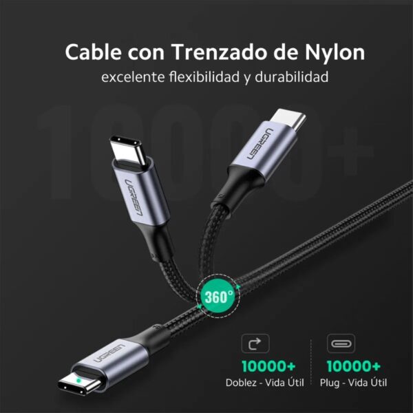UGREEN Cable Cargador USB C 1m - 70427 - Imagen 3