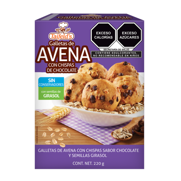 Galletas de Avena con chispas de chocolate