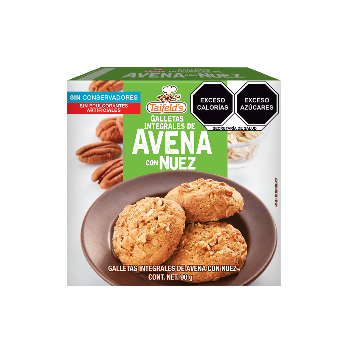 Galletas Integrales De Avena Con Nuez 0618