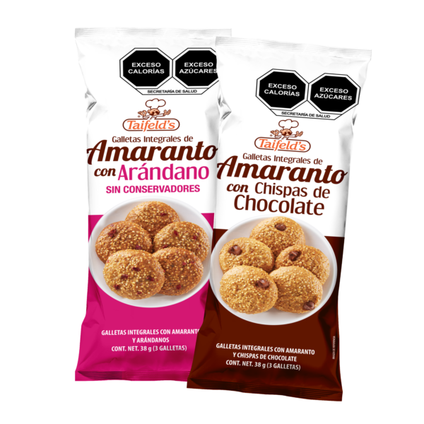 Galletas de Amaranto con chispas de chocolate