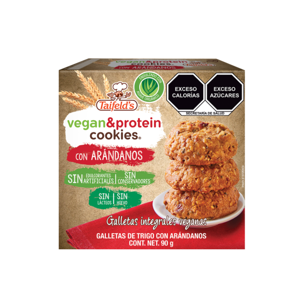 Galleta Integral Vegana & Proteína con Arándanos / Chocolate.  Selecciona Sabor/ Gramaje - Imagen 2