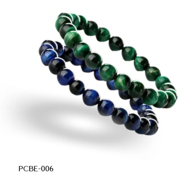 PCEB-6 Pulcera abalorio Hilo Caballero Ágata, 8 mm